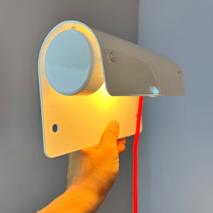 Wandlampe 6/01 weiß mit Schalterkabel von Lampas