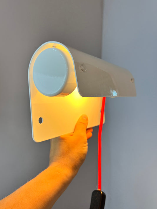 Wandlampe 6/01 weiß mit Schalterkabel von Lampas