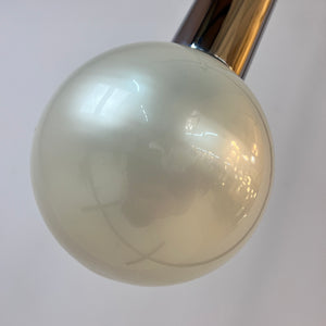 Hängelampe Big Globe Perlmutt Chrom von Motoko Ishii für STAFF