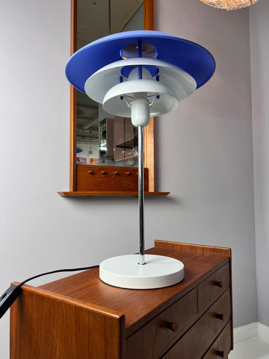 Lamellen-Tischlampe neu lackiert Dänemark