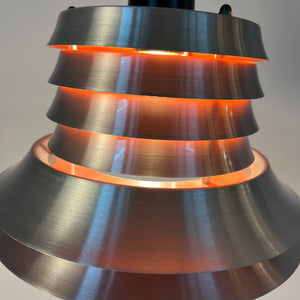 Lamellenlampe silber orange von Carl Thore für Granhaga