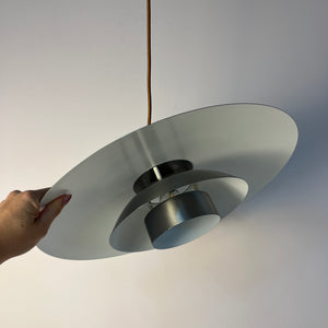 Große Lamellenlampe Leto silber kupfer von Top Lamper