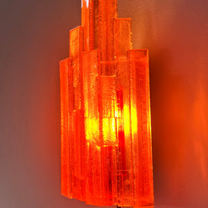 Wandlampe orange von Claus Bolby für Cebo