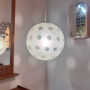 Hängelampe Glaskugel Chrom von Richard Essig