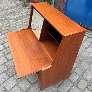 Sekretär Teak mit Spiegel aus Dänemark