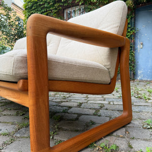 3-Sitzer Sofa Teak Wolle von Holstebro Møbelfabrik