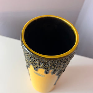 Vase Fat Lava  301-25 gelb von Riffarth Keramik