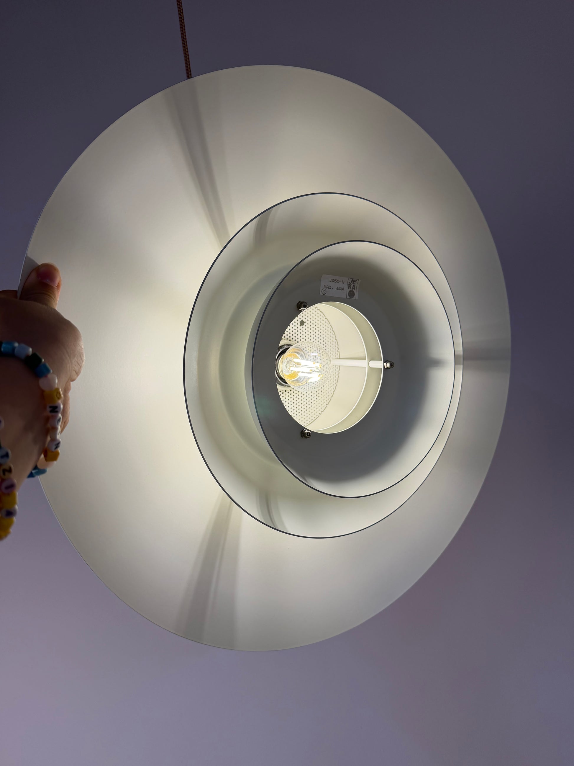 Lamellenlampe 350-H weiß von JEKA