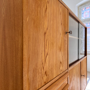 Highboard / Wohnzimmerschrank Typ 602/G Esche von Hellerau aus 1959