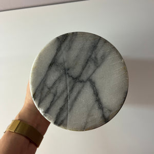 Weinkühler grau weiß Marmor