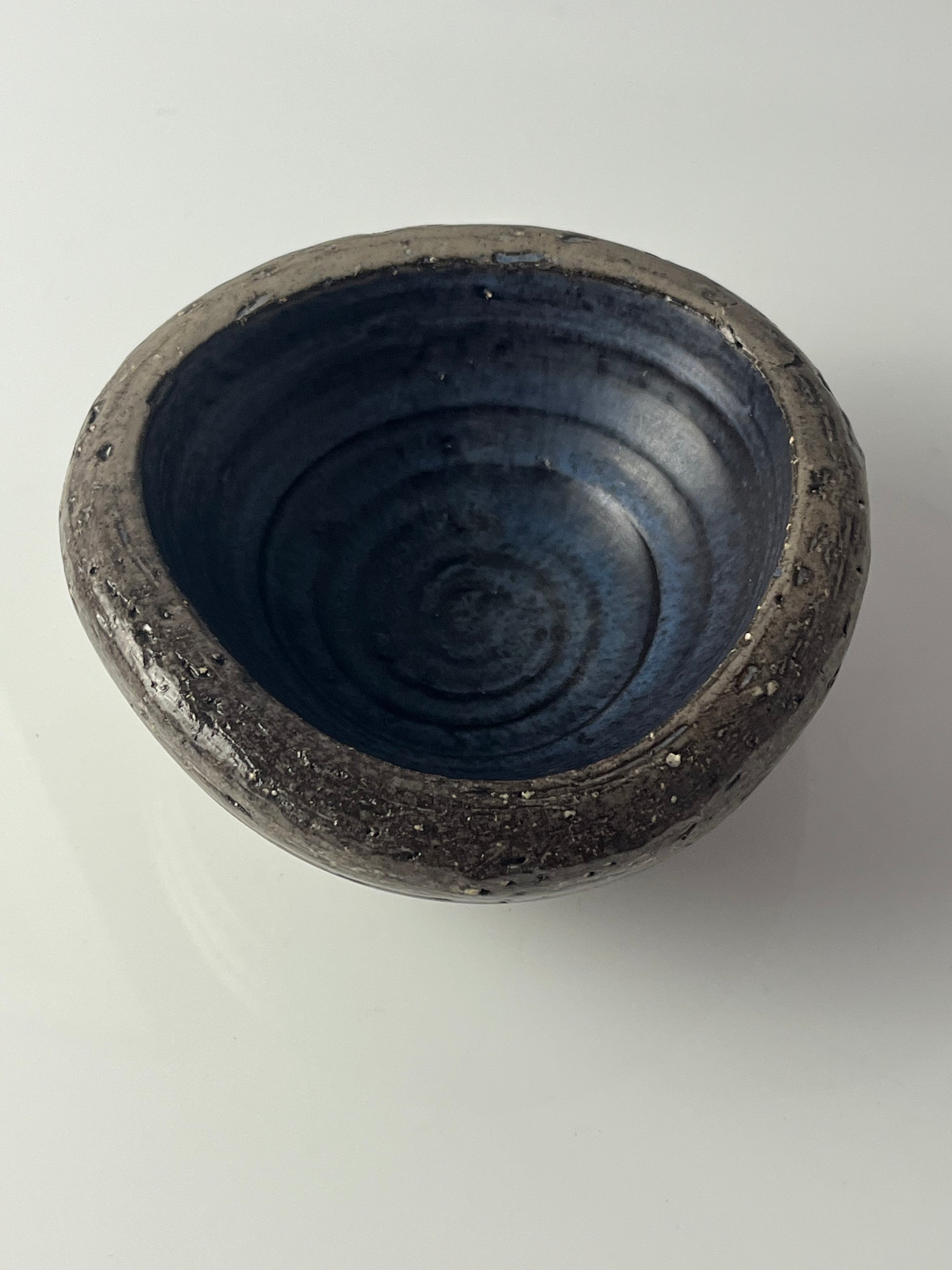 Schale blau grau Keramik aus Dänemark