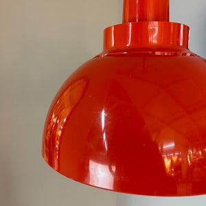 Hängelampe Minisol rot von K. Kewo für Nordisk Solar