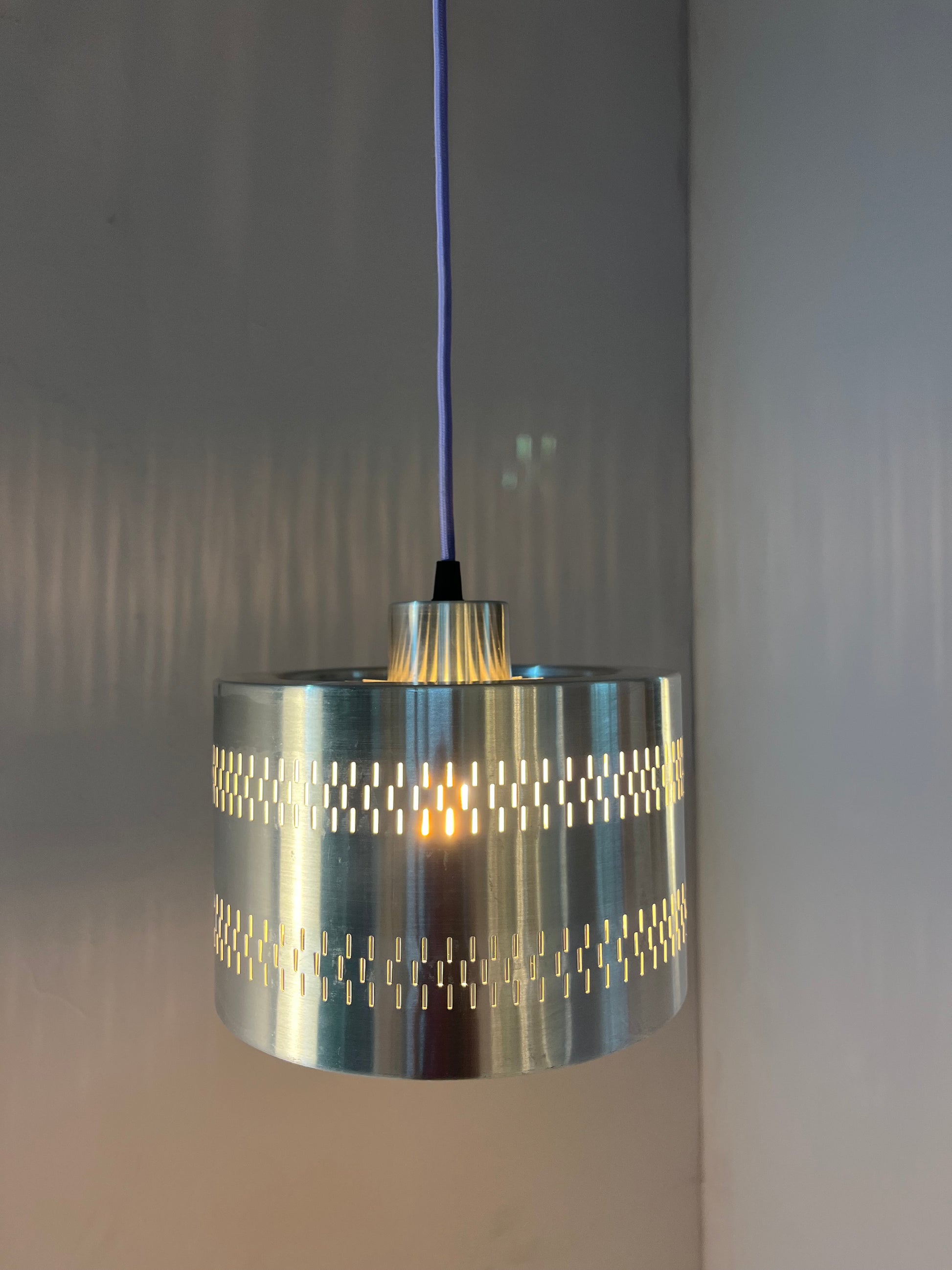 Hängelampe silber Aluminium aus Dänemark