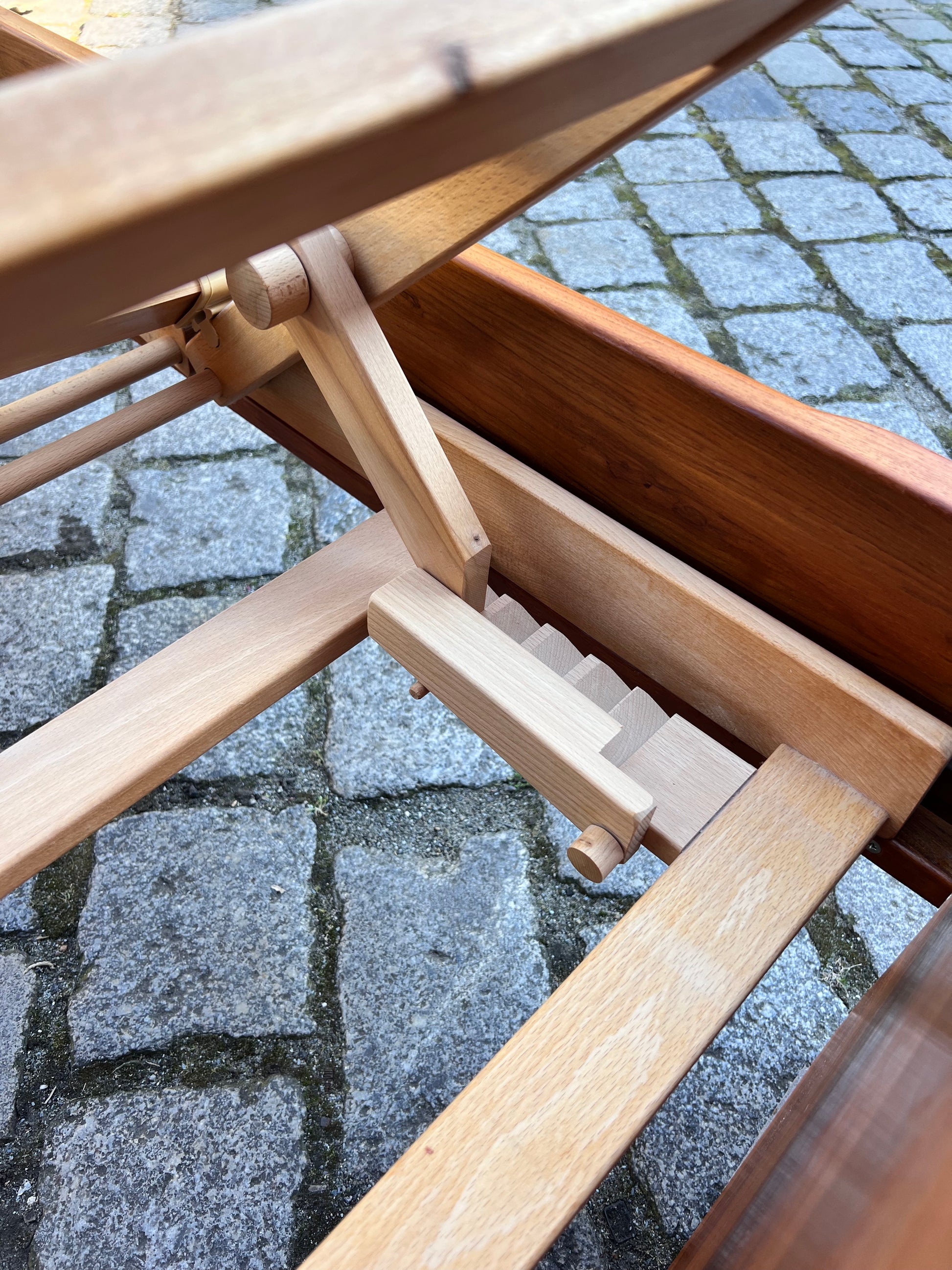 Gästebett Massivholz Teak 100x200 mit Matratze