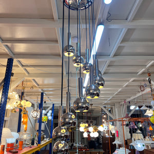 Kaskadenlampe 10-flammig Chrom von STAFF