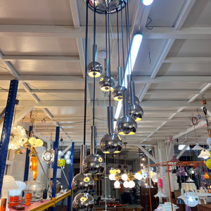 Kaskadenlampe 10-flammig Chrom von STAFF