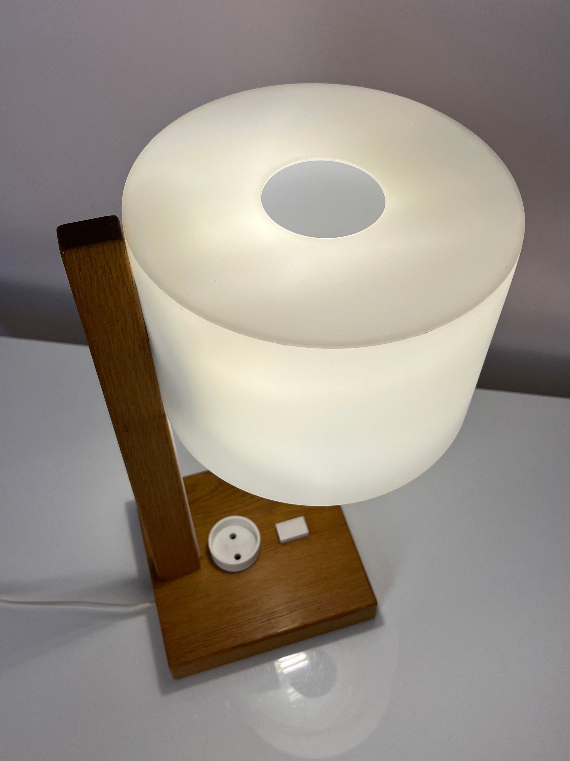 Schreibtischlampe weiß Eiche von Luxus Vittsjö