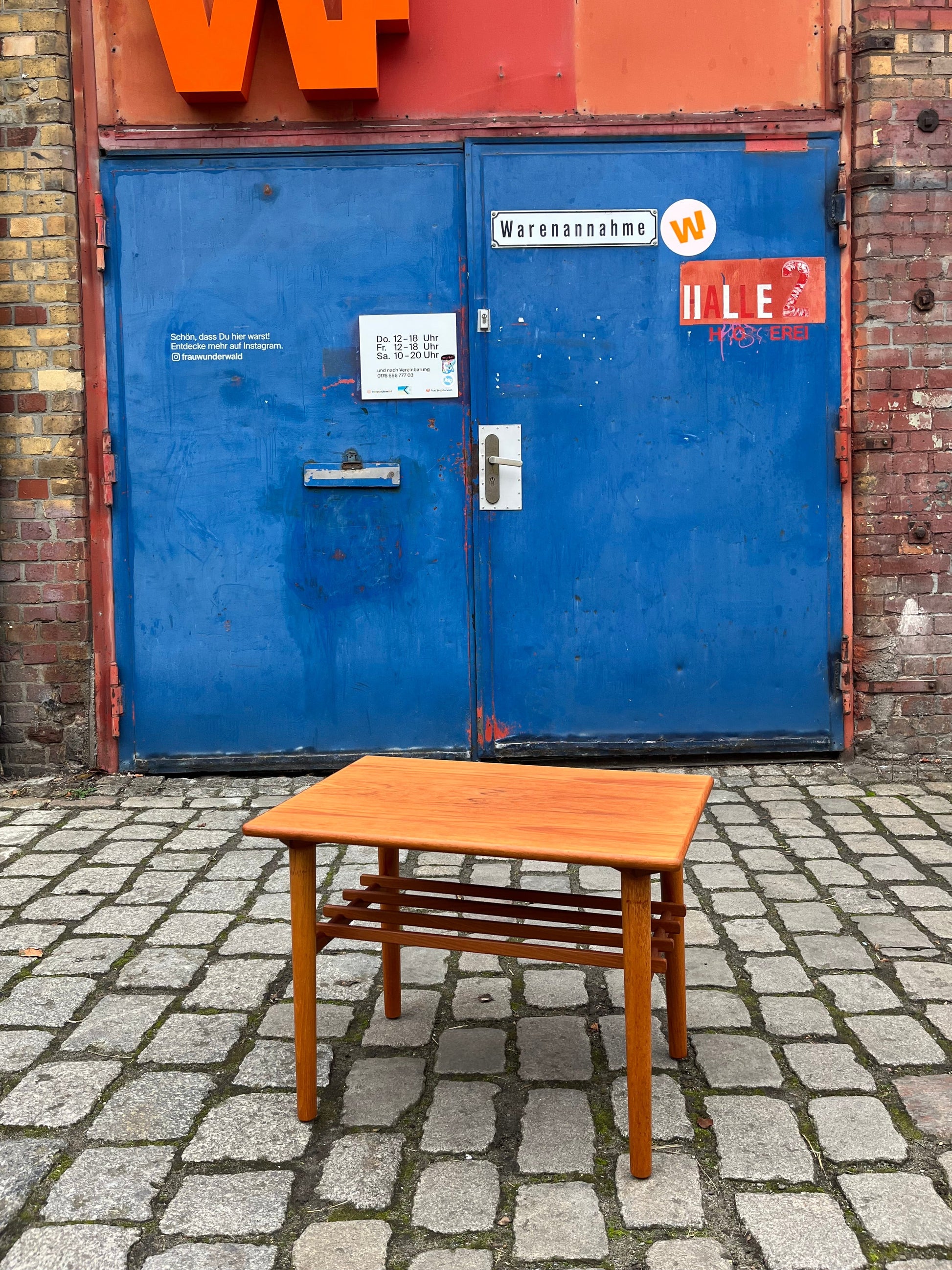 Couchtisch Teak mit Ablage aus Dänemark