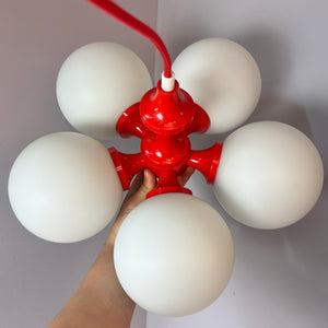 Kronleuchter mit Opalkugeln von Richard Essig