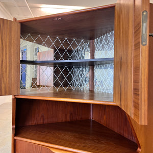 Eckschrank Teak mit Minibar aus Dänemark