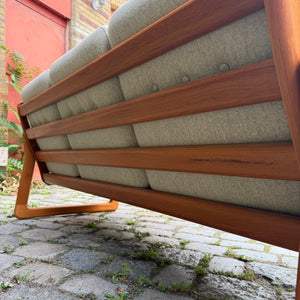 3-Sitzer Sofa Teak Wolle von Holstebro Møbelfabrik