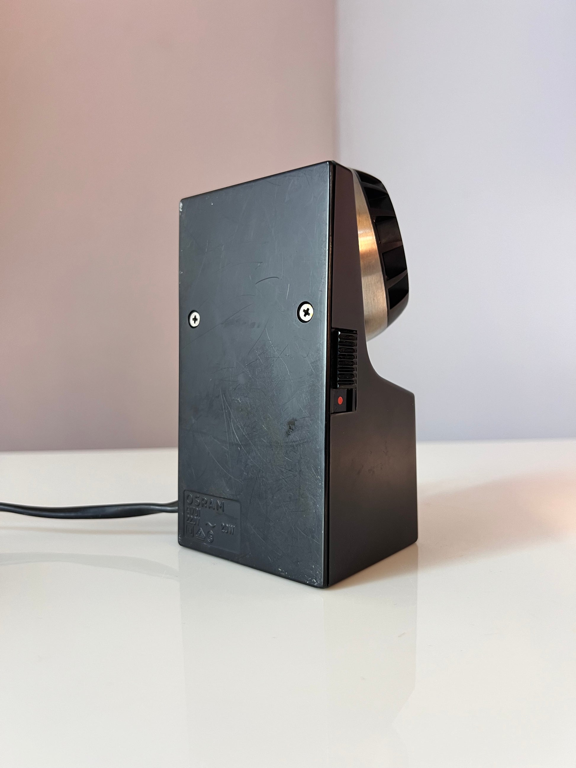 Tischlampe Modell 41701 schwarz silber mit Kugelkopf von Osram