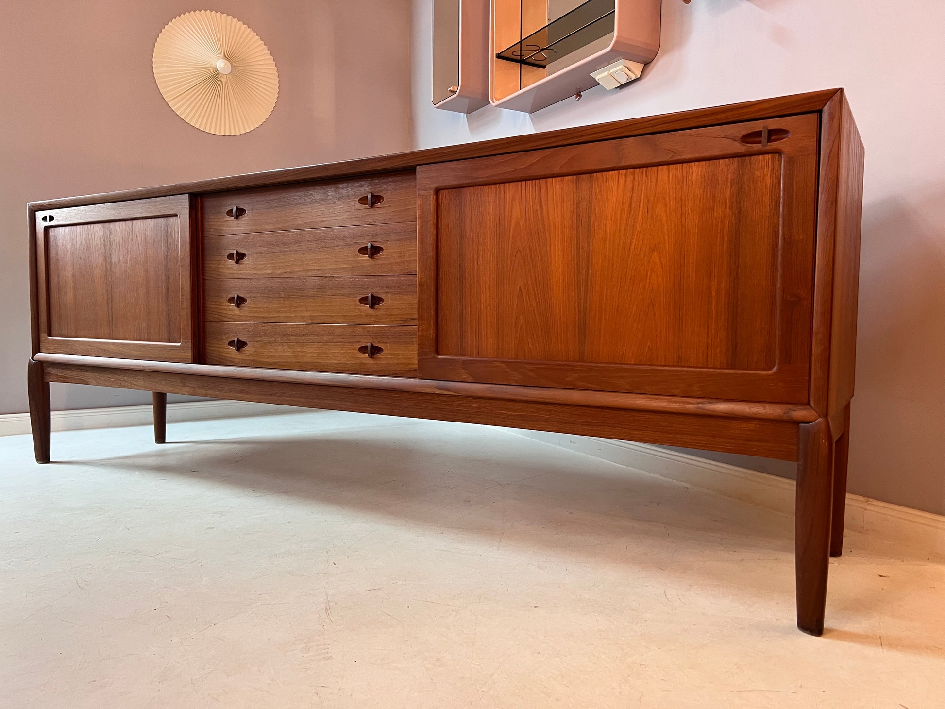 Sideboard Teak von H.W. Klein für Bramin