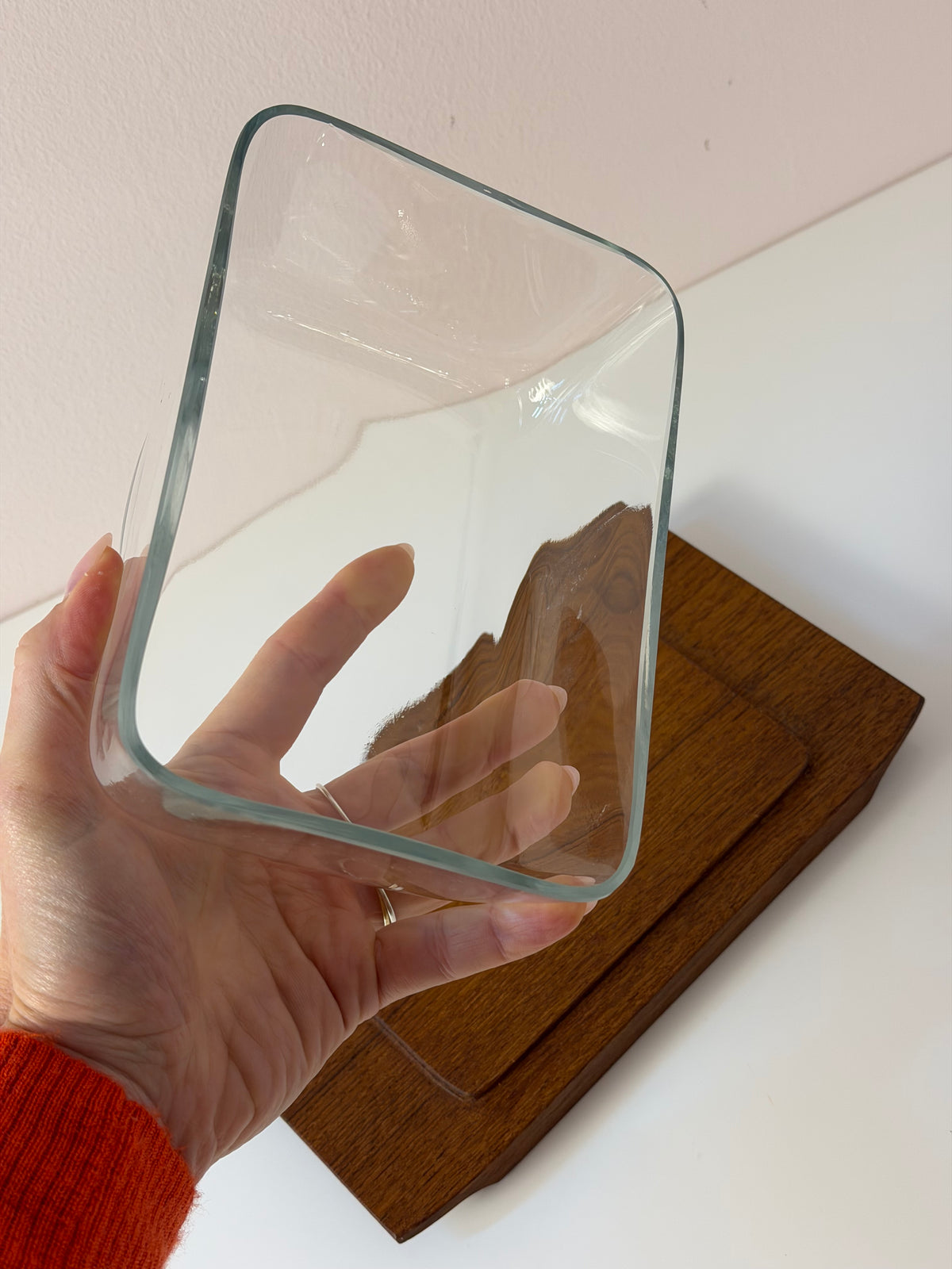 Käsebrett Teak mit Glasdeckel