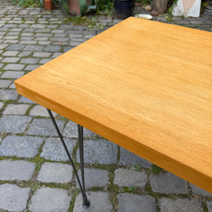 Klubtisch Typ 602/K Esche mit neuen Füßen von Hellerau