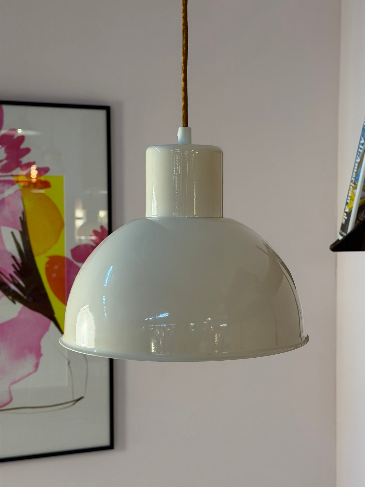 Bunkerlampe cremeweiß aus Dänemark