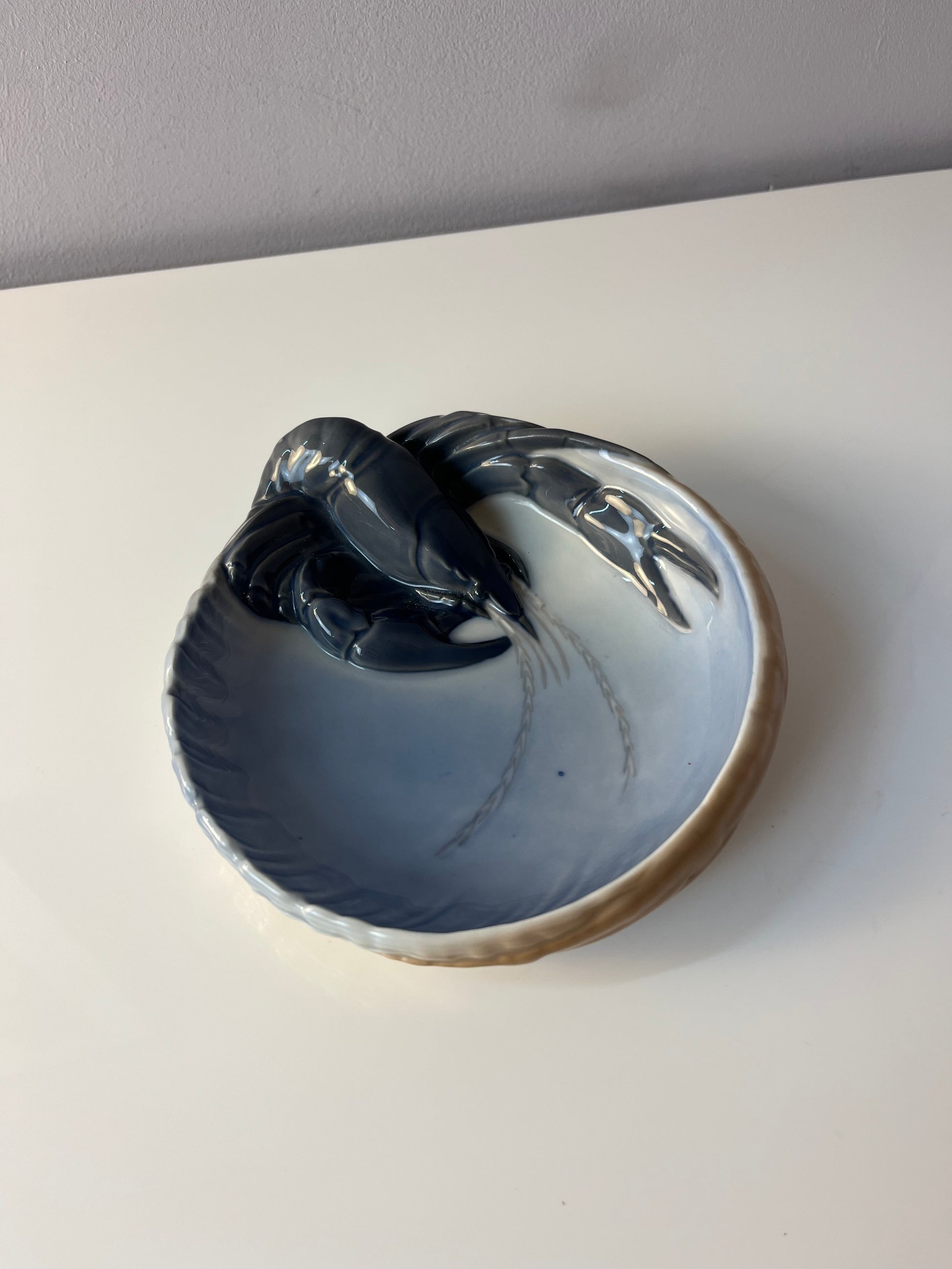 Schale Hummer Typ 3277 ∅ 16,5 cm von Erik Nielsen für Royal Copenhagen