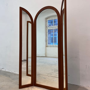 Klappbarer Wandspiegel Teak von Fakse Furniture aus Dänemark