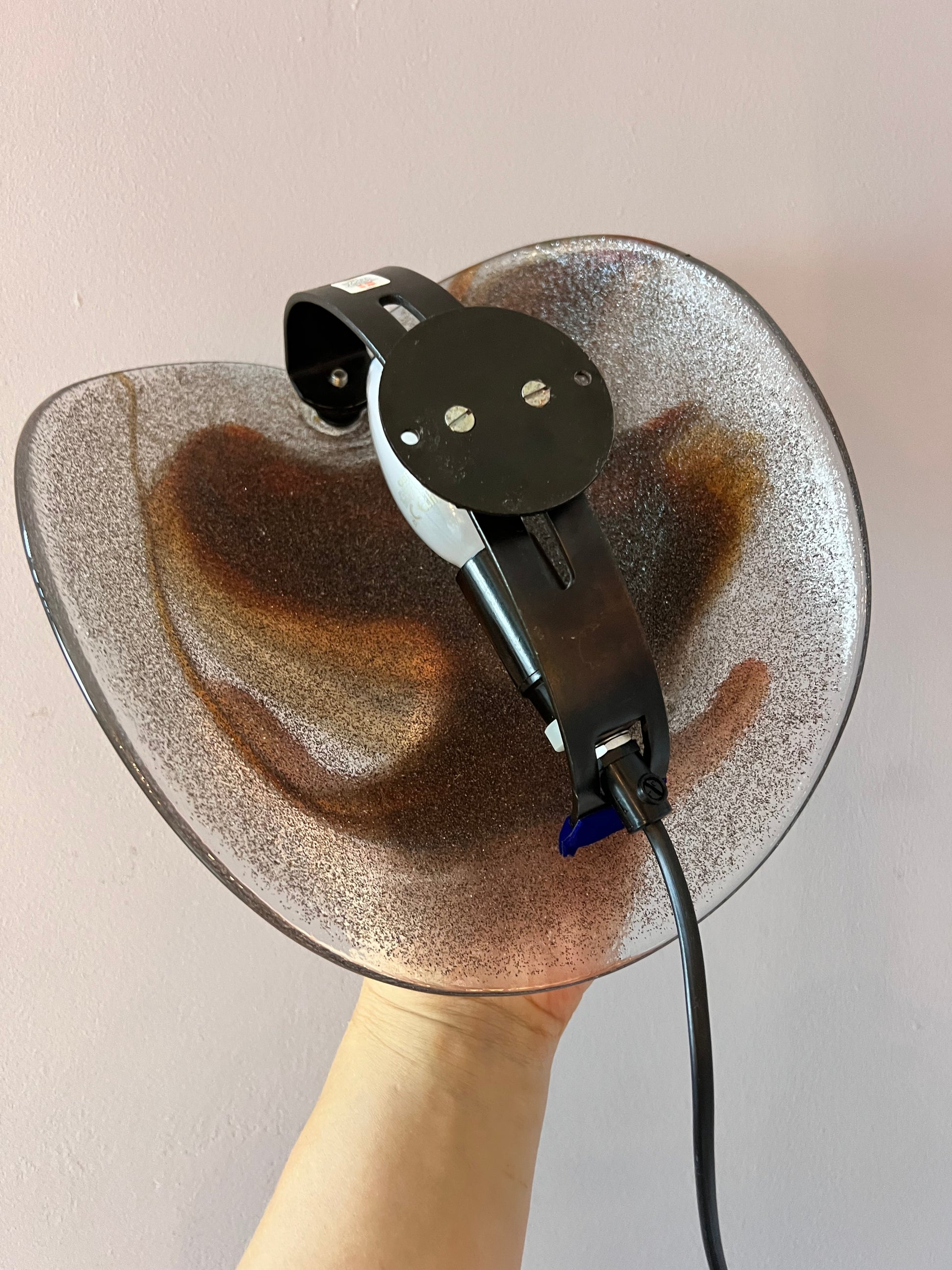 Wandlampe rotbraun Glas von Per Lütken für Holmegaard
