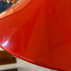 Hängelampe rot Metall aus Dänemark