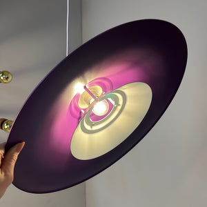 Trichterlampe lila flieder neu lackiert aus Dänemark