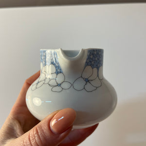 Set: Zucker & Milchkännchen Kiruna Garden weiß blau von Tapio Wirkkala für Thomas