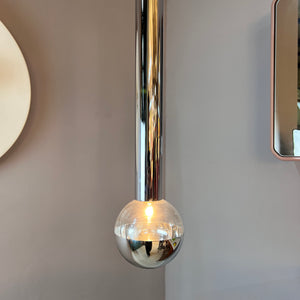 Hängelampe Big Globe Chrom 49 cm von Motoko Ishii für STAFF