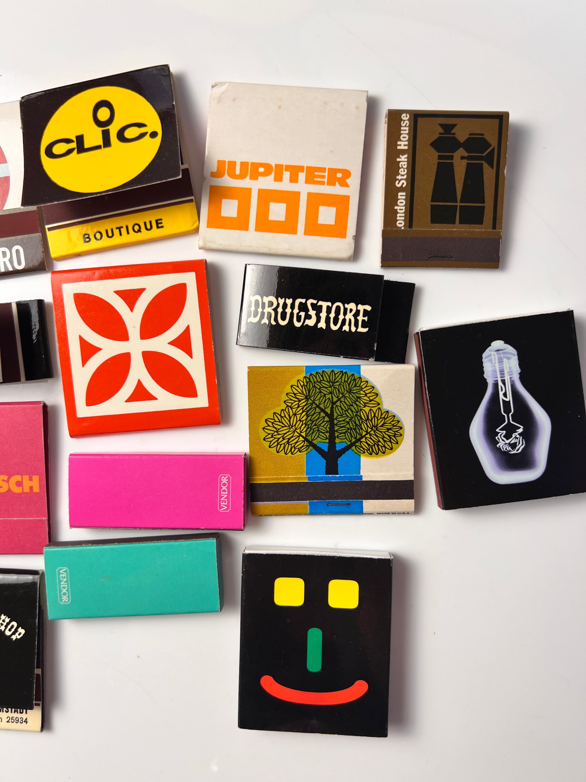 Set: Vintage Streichhölzer Grafik