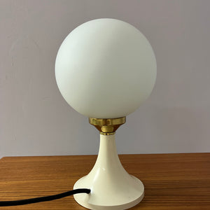 Kugeltischlampe Creme Messing von ETS Moderne Leuchten