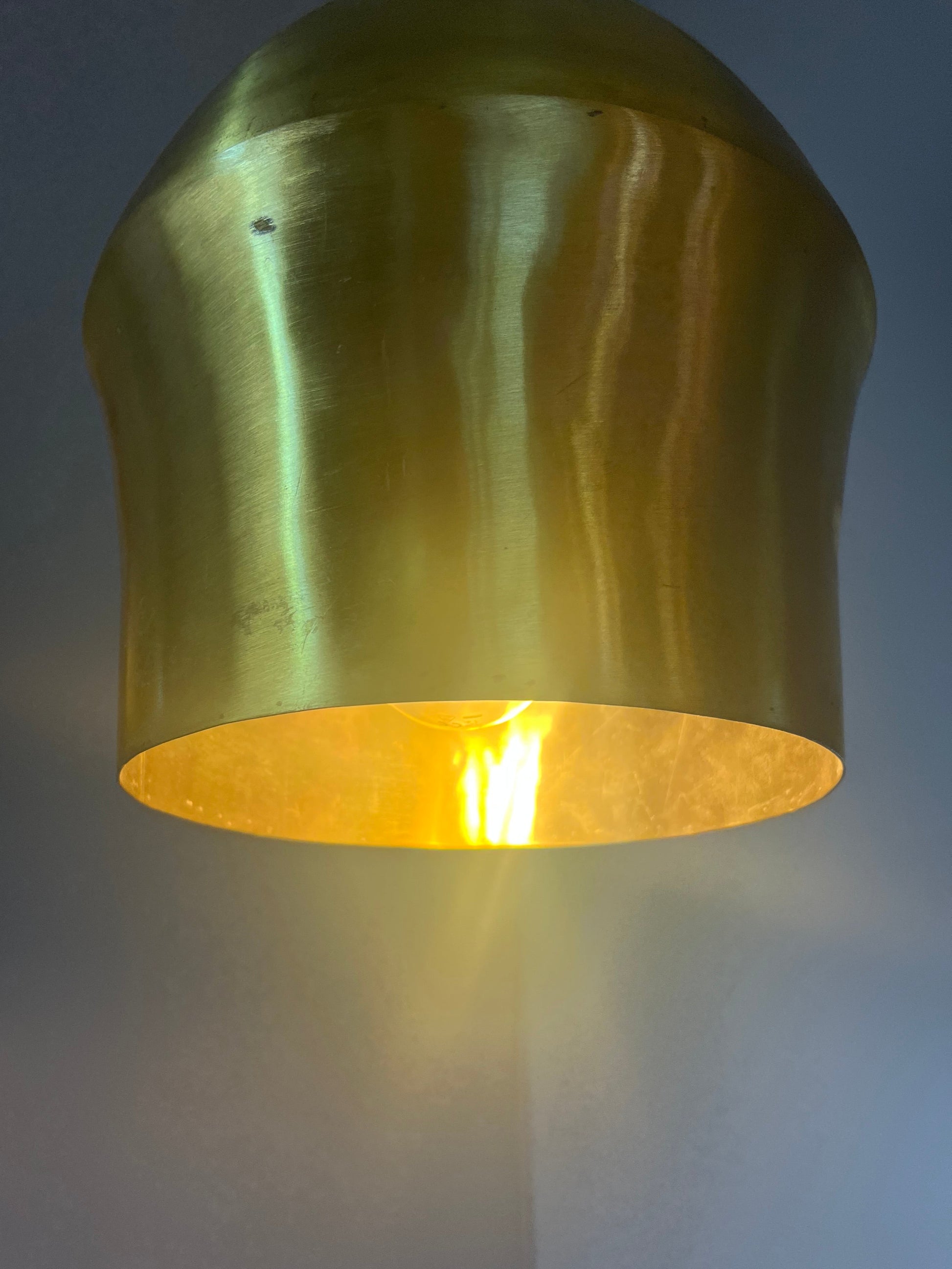 Hängelampe Messing aus Dänemark