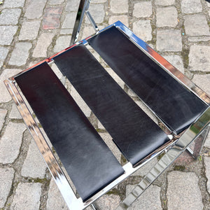 Klappstuhl Vono Echtleder Chrom von Interlübke