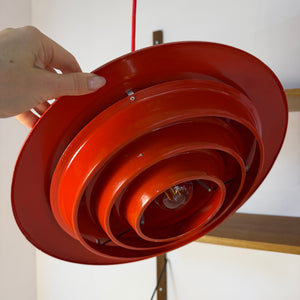 Lamellenlampe rot aus Dänemark