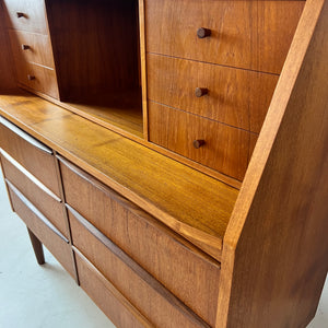Kommode mit Arbeitsfläche Teak aus Dänemark
