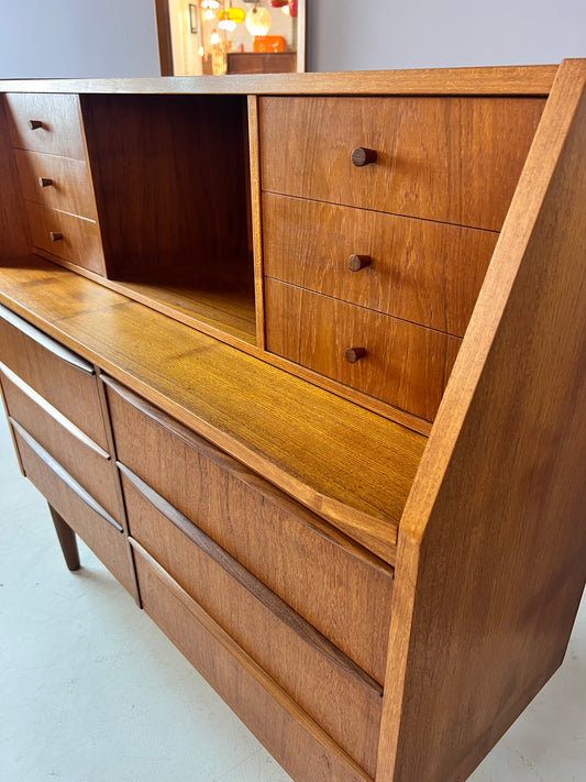Kommode mit Arbeitsfläche Teak aus Dänemark