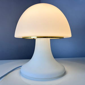 Mushroom Tischlampe weiß von Glashütte Limburg