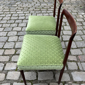 Set: 2x Stuhl grün Palisander