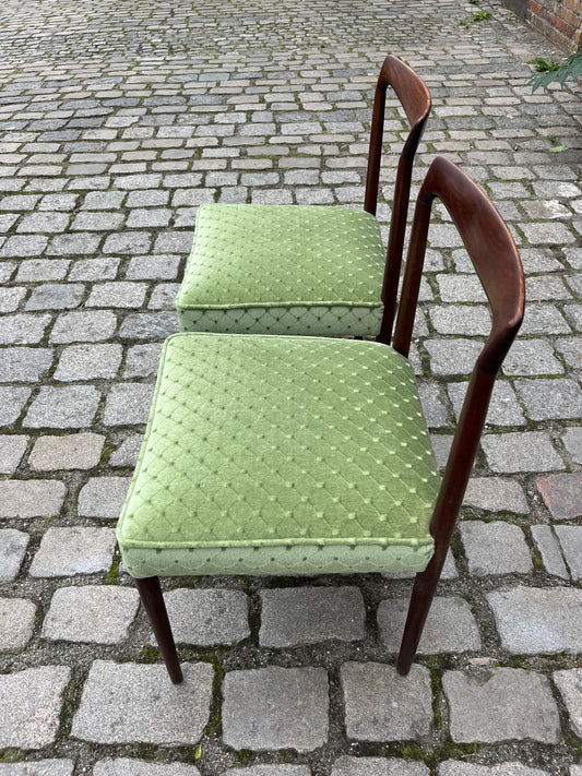 Set: 2x Stuhl grün Palisander