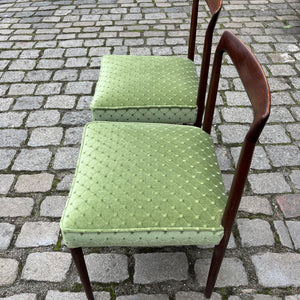 Set: 2x Stuhl grün Palisander