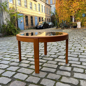 Couchtisch Teak Rauchglas