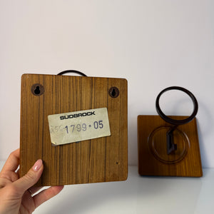 Set: Wandhaken Garderobe Teak von Sudbrock